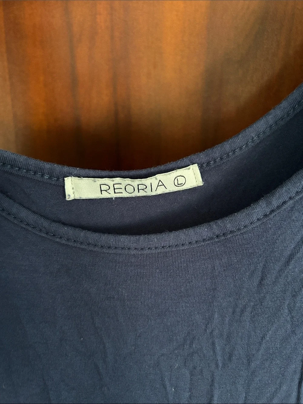 ReoRia Navy Crewneck Shorts Romper